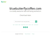 Tablet Screenshot of bluebutterflycoffee.com